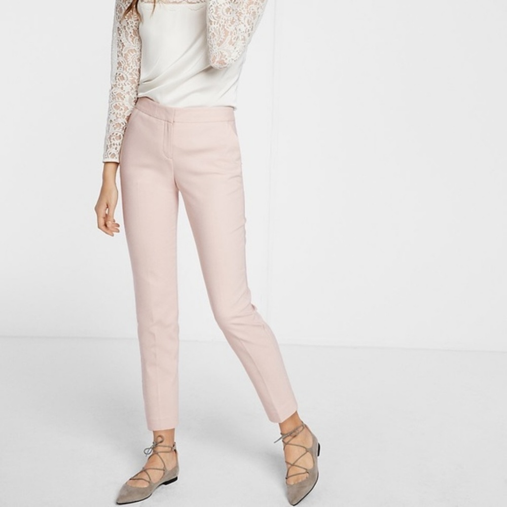 Express Light Pink Columnist Ankle Pants
